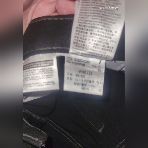 NWT Men's Levi's 550 Black Relaxed Fit  Black Denim Jeans - Picture 5 of 5